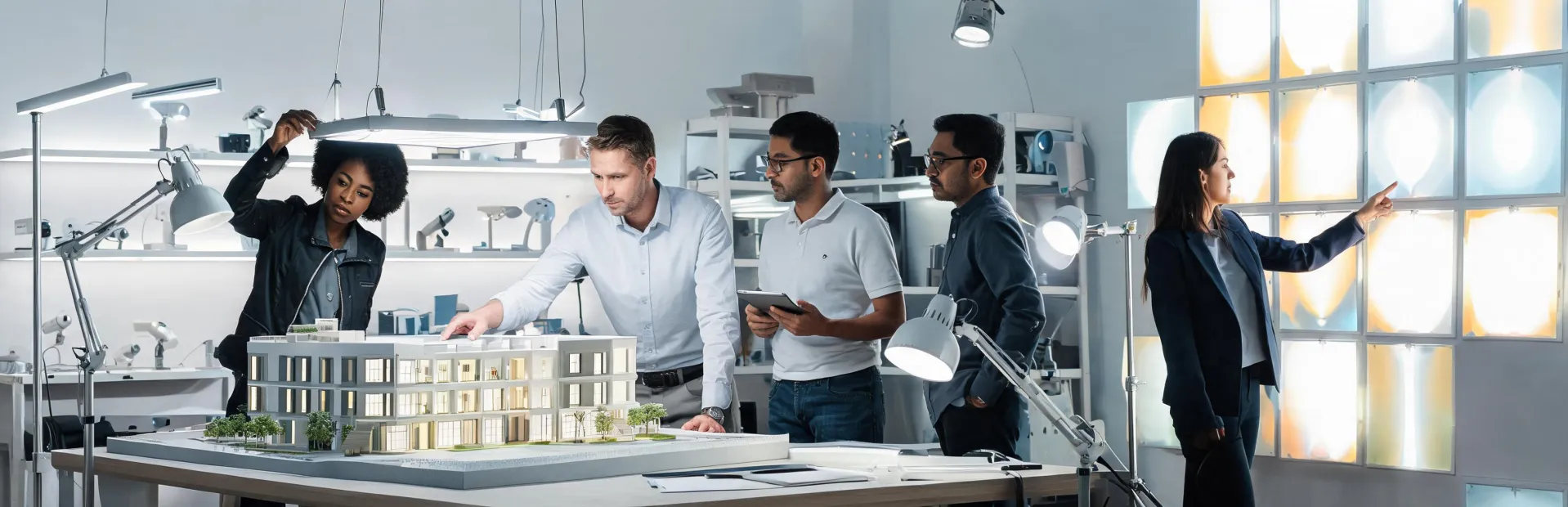Philips professional lighting project team